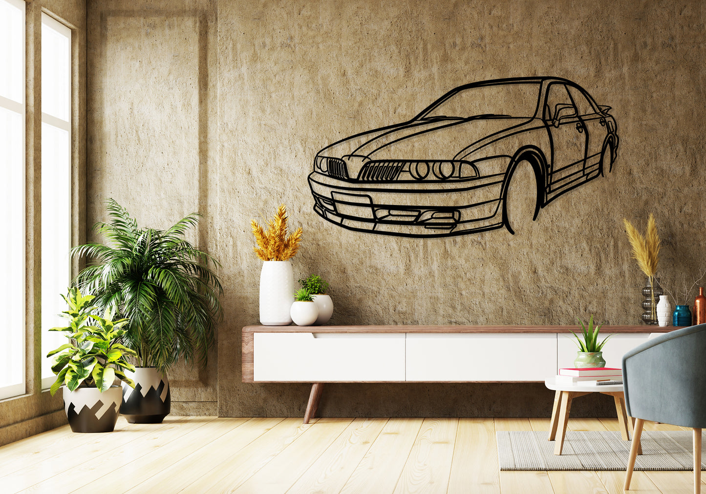 2002 Magna vrx - Front Angle Silhouette Metal Wall Art