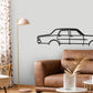 H T Premier Holden V8 CS - Classic Silhouette Metal Wall Art