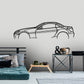 2009 Mercedes Benz SLK 300 Classic Silhouette Metal Wall Art