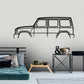 2022 Mercedes Benz G Wagon Classic Silhouette Metal Wall Art