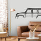 2022 Mercedes Benz G Wagon Classic Silhouette Metal Wall Art