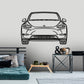 2022 Tesla Model Y Front Silhouette Metal Art Stand