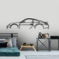 2008 Porche 911 Carrera S 997 series  Classic Silhouette Metal Wall Art