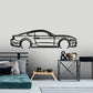 2019 FN Mustang GT - Detailed Silhouette Metal Wall Art