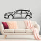 2008 Subaru Impreza WTX Hatchback - Detailed Silhouette Metal Wall Art