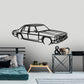 1972 Holden HQ 4 door - Front Angle Silhouette Metal Wall Art
