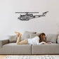UH-1N-Huey Silhouette Metal Wall Art