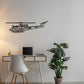 UH-1N-Huey Silhouette Metal Wall Art
