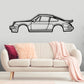 911 Turbo Model Detailed 930 Silhouette Metal Wall Art