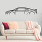 R8 Mk2 Classic Silhouette Metal Wall Art